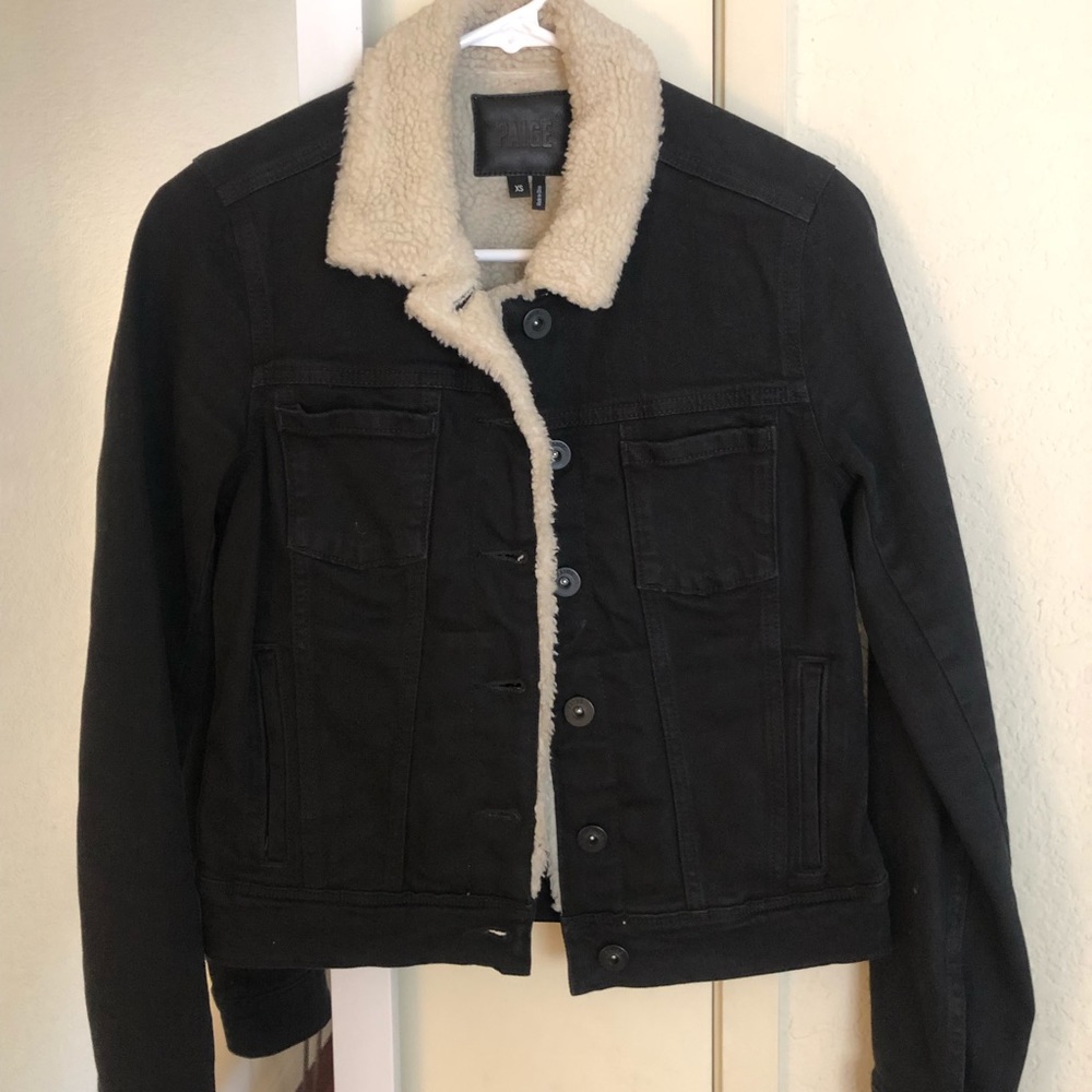 PAIGE denim jacket with fleece lining